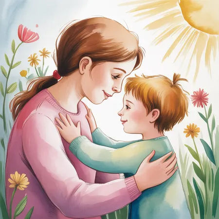Kind und Mutter in ruhiger Umarmung nach dem Wutausbruch – Monika Meier Kindertherapeutin